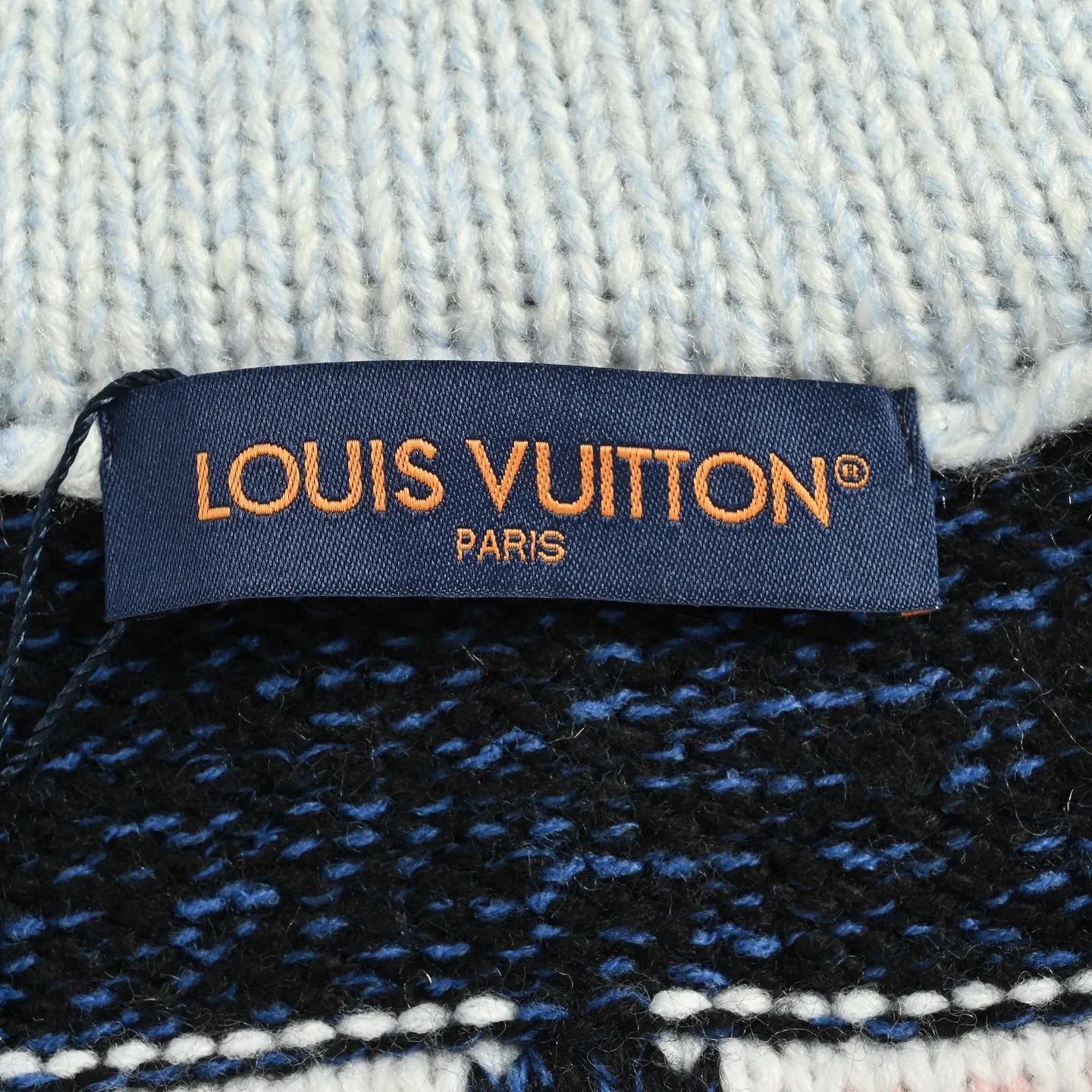 Louis Vuitton/Louis Vuitton 25Fw Nigo joint Pisces knitted jacket